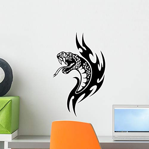 Wallmonkeys Snake Tattoo Wall Decal Peel and Stick Animal Graphics (18 in H x 14 in W) WM497015