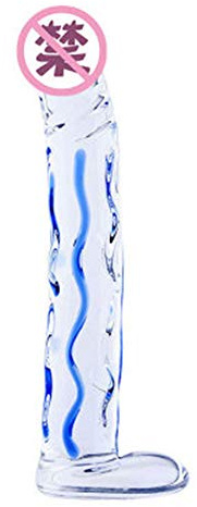 Vidrio Dildo Cristal Cristal Dildo G-Spot Pene Anal Butt Plug Masturbación Estimulador SM Juguete Juguetes Sexuales Diversión sexual Hacer súper grande