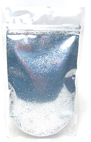 Glitterexpress Paint Additive, Silver Holographic Glitter, 100g