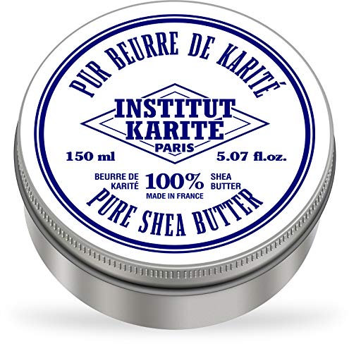 Institut Karité Paris – 100% Pur Beurre de Karité Sans parfum 150ml – Produit naturel pour cheveux, corps et visage – Pure Shea Butter for body, face and hair