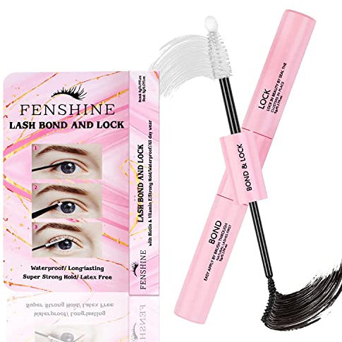 Ciglia Bond and Seal, Colla per Ciglia a Grappolo per Estensioni di Ciglia Individuali Fai da te, Adesivo per Ciglia a Grappolo a Tenuta Super Forte, Senza Lattice, Colla per Bacchetta da Mascara (5 g