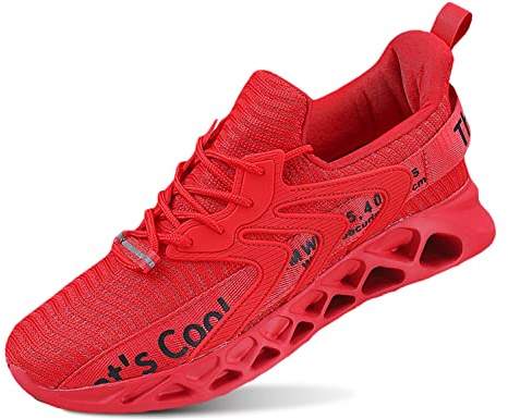 QDCFY Damen Herren Sneakers Turnschuhe Sportschuhe Freizeitschuhe Atmungsaktiv Laufschuhe Straßenlaufschuhe Sneaker Trainer für Outdoor Fitness Gym Walkingschuhe
