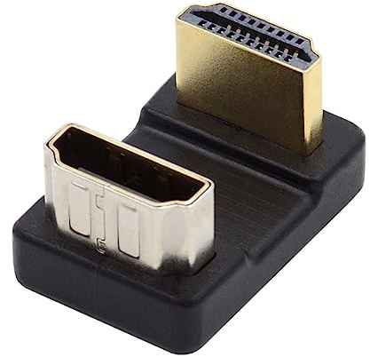 chenyang Adaptador convertidor de extensión HDMI macho a HDMI hembra 4K a 60Hz 180 grados hacia arriba