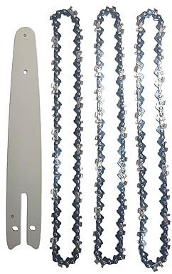 ByoBLu Mini Cadenas de Motosierra de Acero de 8 Pulgadas, 1/4 , 45 eslabones de transmisión, Accesorios de motosierras eléctricas, Cadenas de Repuesto, Mini Cadenas de Motosierra eléctrica