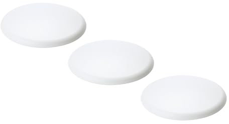 ORION LIGHTSTYLE Extra Flache Abdeckung 3 Stück Verteilerdose PVC weiß Baldachin Deckendose Abschluss, rund, 135mm