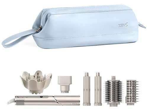 Linpr Sac de Rangement de Voyage pour Styler Complet Shark Flexstyle, Bleu | Adapté à Dyson Airwrap/Fer à Friser et Accessoires, Étui de Voyage Portable, Étui de Transport Étanche pour Sèche-Cheveux