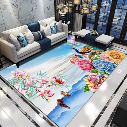RUGMRZ Mädchen-Schlafzimmer-Dekor Schlaf Zimmer-Teppich Schlafzimmer Rechteckiger Teppich Wohnzimmer Arbeitszimmer Dekoration rutschfest Tepiche Für Küche 80X120Cm 2Ft 7.5''X3Ft 11.2''