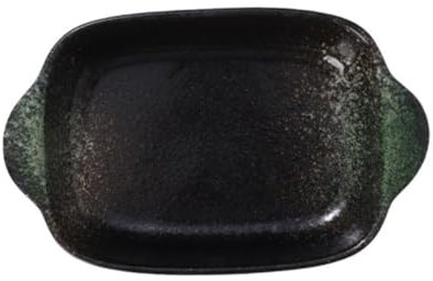 PHENOFICE Keramik-Lebensmitteltablett mit binauralem Design vielseitig einsetzbar zum Backen und Servieren rustikales Küchengeschirr mikrowellengeeignet
