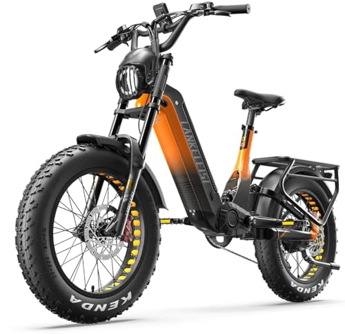 LANKELEISI RX800 Plus E-Bike 20 Zoll Vollfederung Fatbike 960Wh Bis 150KM