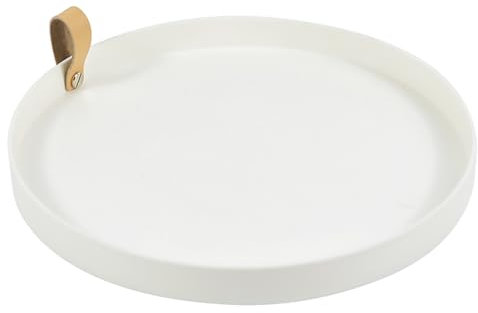 CHILDWEET Aufbewahrungs-organizer Für Kosmetikartikel Tablett Für Kleinigkeiten Dem Schreibtisch Grifftablett Aus Hochwertigem Pu- Und Abs-material Glatte Oberfläche Multifunktional Für