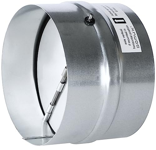Clapet Anti Retour 150 mm - Raccord Silencieux - Automatique - Acier Galvanisé Haute Qualité - Étanchéité Optimale - Joint Caoutchouc - Parfait Hottes de Cuisine, Extracteur, Sèche-Linge et VMC- DN150