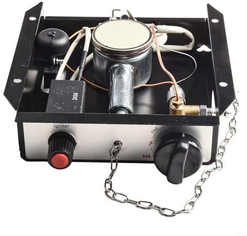 Ensemble brûleur de rechange 47 000 BTU pour chauffage de terrasse sans perçage supplémentaire avec kit d'assemblage de régulateur (B)