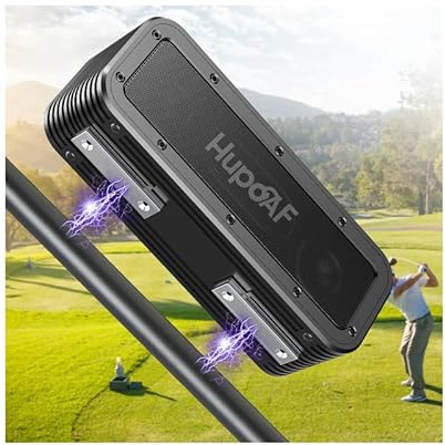 Hupoaf Magnetisch Bluetooth Lautspreche,Bluetooth 5.3 Musikbox Stereo Pairing,50W Lautspreche, IPX7 Wasserdicht,30 Stunden Akku, AUX, TF Karte, Reisen, Outdoor, Strand, Party, Stadion