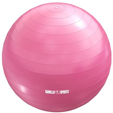 Ballon de gym 55cm fuchsia - Coloris aléatoire