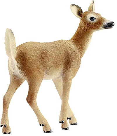 Schleich 14710 White-Tailed Doe Toy Figure, Multicolor