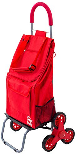 Trolley Dolly Stair Climber, Red Foldable Cart Condo Apartment
