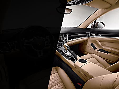 speedwerk-motorwear Scheibentönungsfolie 95% Tiefschwarz 76cm Breite Panthera 295C, Profi Tönungsfolie 3m