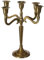 Atmosphera - Bougeoir 5 têtes métal - Or - H27 cm