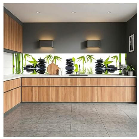 Dimex Küchenrückwand Folie selbstklebend Zen Steine | Klebefolie - Dekofolie - Spritzschutz für Küche | Made in EU - 350 cm x 60 cm