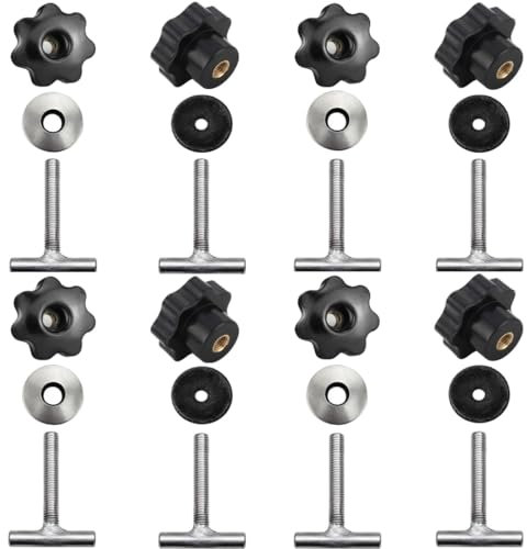 Twowinds - Viti di Fissaggio del Carico 7h5883084c Compatibile con VW T5 T6 Multivan Transporter California - 7h5883189e - Ancoraggio Guida per Mobili, Frigorifero, Potty (set di 8)