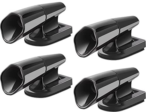 SAVITA 4 piezas Silbatos de ciervo Advertencia ahuyentador auyentador de jabalies animales vida silvestre Para automóviles, vehículos, motocicletas, negro Ultrasónico Ciervo Advertencia