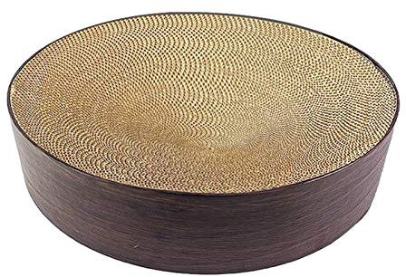 Kratzbrett Pappe Katze Kratzbrett Für Katzen Mit Katzenminze Cat Ears Shaped Premium Kratzlounge Für Katzen, Kratzbaum Für Katzen, Überlegene Pappe Und Konstruktion,A-36cm
