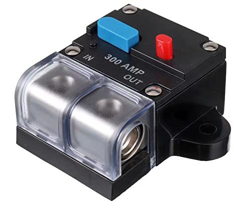 EPLZON 300A Interruttore automatico Ripristinabile Interruttore automatico 300 amp Pulsante di ripristino manuale per protezione audio e amplificatori dell'auto