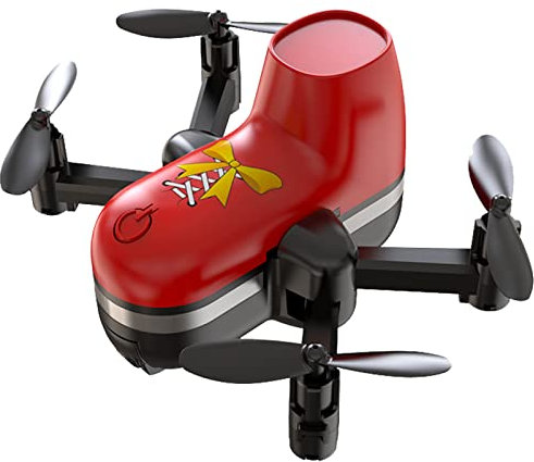 OBEST Neues Mini Drohne für Kinder Spielzeug, FernsteuerDrohne für die Landluft, RC Fliegenschuhe Quadrocopter mit 2 Akkus, Höhenhaltemodus Kopflos Modus, Start/Landung mit einem Knopfdruck Helikopter