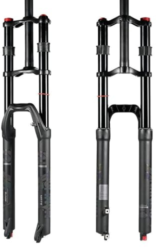 LUNJE Downhill Mountain Bike Suspension Fork 27.5 29 DH/XC MTB Air Fork Travel 150mm Rebound Adjustable Straight Double Shoulder Fork QR 9mm (Size : 27.5inch)