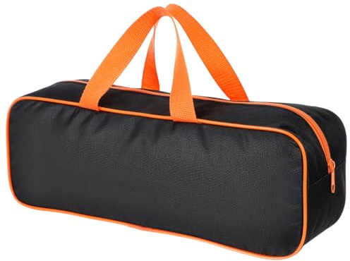 Angoily Grill Tool Storage Bag, 15 Inch Portable Oxford Cloth Carry Tote for BBQ Grilling Accessories, Outdoor Cooking Camping Picnic Utensil Organizer with Zipper