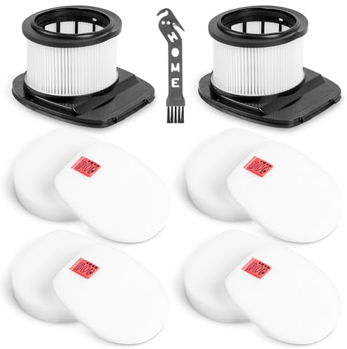 IZ201UKT Replacement Filter for Shark Cordless Stick Vacuum Cleaner IZ202UK, IZ202UKT, IZ370UK, IZ252UK, IZ252UKT, IZ201UK, IZ251UK, IZ380UK, IZ103UKGB, IZ380UKT, 2 HEPA and 4 Foam & 4 Felt Filters