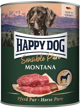 Happy Dog Sensible Pure Montana (Pferd) M 18 x 800 g