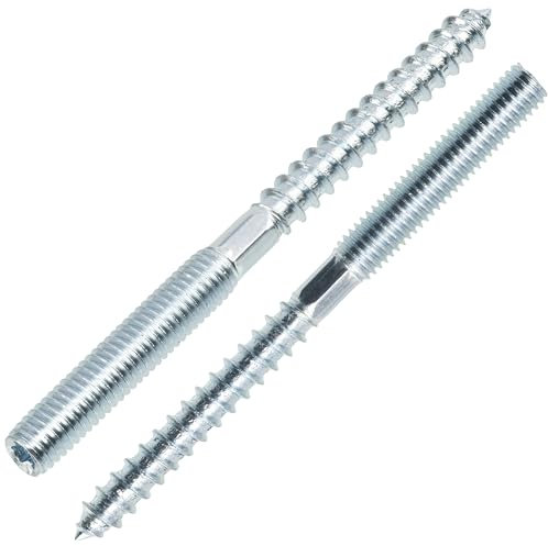 AERZETIX - C75876 - Set di 12 viti a doppio filettatura M8x100mm - prigioniero filettato - in acciaio