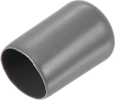 sourcing map 20pcs Rubber End Caps 13mm(1/2) ID Vinyl Bolt Cap Dark Grey | Thread Protectors,pvc round screw protective