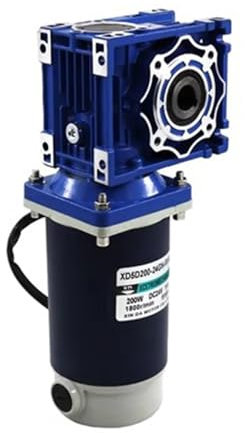 200 W Schneckengetriebe DC-Getriebemotor 12 V 24 V Vorwärts- und Rückwärtsdrehung mit Drehmoment RV30 2200 U/min Geschwindigkeitsregelmotor Haltbarkeit, Effizienz(12V,280RPM)