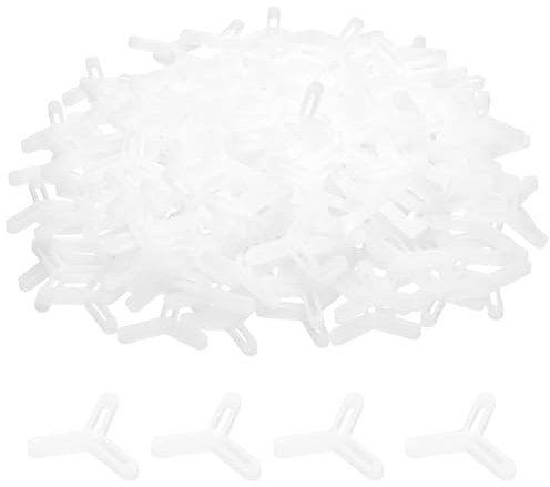 QUARKZMAN 500 Stück Fliesenabstandhalter 4mm Hartplastik Y-Typ Fliesen-Nivellierer Abstandhalter Installation Keramik Abstand Clips für Wandboden