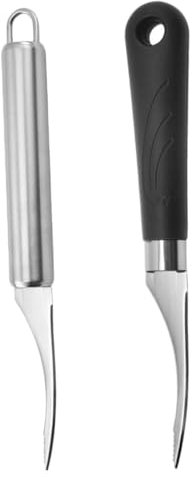 GRIRIW 2pezzi Inossidabile Strumento per Gamberi Affettatore per Gamberi e Rimozione della Utensili Pratici dei