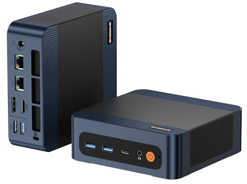 BOSGAME P3 Mix Mini PC Ryzen 7640HS (up to 5.0 GHz), 32GB DDR5, 1TB PCIe SSD Mini Desktop Computer, 4K Triple Display, USB 4.0, Dual 2.5G LAN & Wi-Fi 6E & BT5.2, for Home, Office, Gaming