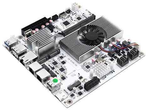 ROUAFWIT M8 NAS Motherboard 8 Bay, 10GbE RJ45 LAN, N150 (N100 Upgrade) Mini ITX PC Mainboard, 2 x NVMe, Dual 2.5Gb Ethernet, M.2 WiFi, USB-C, DDR5 NO RAM NO SSD, PCIe x1, TF