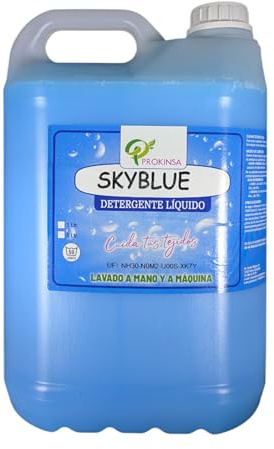 Detergente Líquido para Ropa – 5L – Aroma Fresco Skyblue – Limpieza Efectiva para Hogar y Uso Profesional