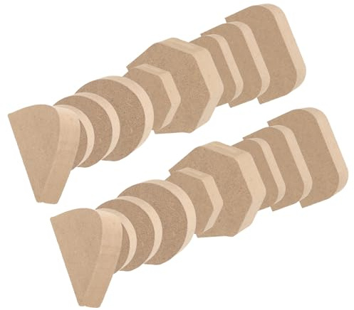 Anneome Juego De 18 Piezas Para Forma A Asas De Tazas Molde Para Hacer Asas De Cerámica Y Arcilla Molde Reutilizable Color Marrón Claro