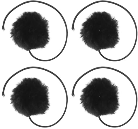LIGHTAOTAO Gioco Interattivo per Gatti 4 Pezzi Palla in Peluche con Campanello per Tiragraffi Sospeso Versatile per Vari Ambienti Domestici