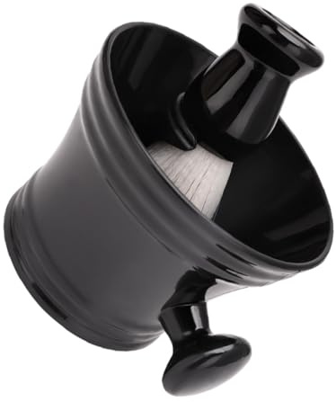 FIXOSHEE Set Rasage Homme Brosse à Barbe et Bol à Raser Grand Format avec Support Bol à Mousse Pratique et Brosse pour Barbiers et Usage Quotidien