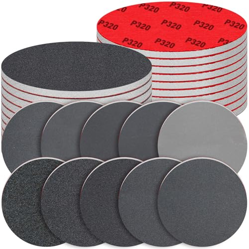 20 Pcs 150mm Sanding Sponge Disc Set for Random Orbital Sander, 80-3000 Grit Hook and Loop Foam Sanding Pads, Washable and Reusable Sanding Disc, Wet Dry Finishing