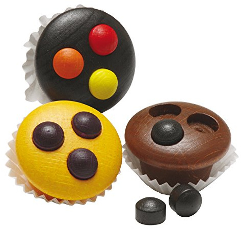 Erzi 13230 Muffins aus Holz, Kaufladenartikel für Kinder, Rollenspiele | Kaufmannsladen, Rollenspiele, Kreative Spielwelten gestalten