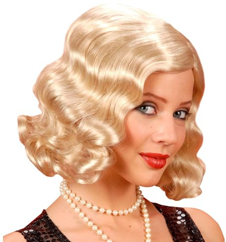 Roaring 20s Blonde Wig for Hair Accessory Fancy Dress