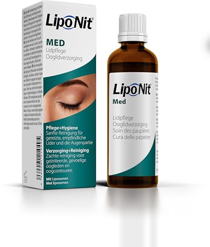 Lipo Nit Med Lidpflege-Suspension, Lidhygiene, Zur Linderung von Lidrandentzündungen und zur täglichen Lidrandpflege, 70 ml