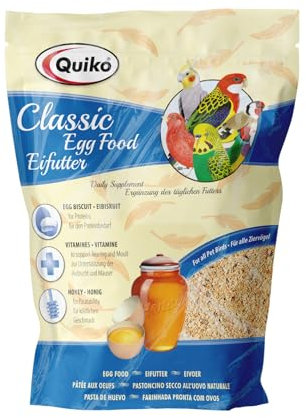 Quiko Classic Eifutter 1Kg - Kraft- und Aufzuchtfutter für alle Ziervogelarten