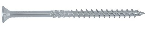 Würth Assy 3.0 Spanplattenschraube 6x90mm, 100St/Pack Stahl verzinkt, blau passiviert, Teilgewinde, Senkfrästaschenkopf - AW 30