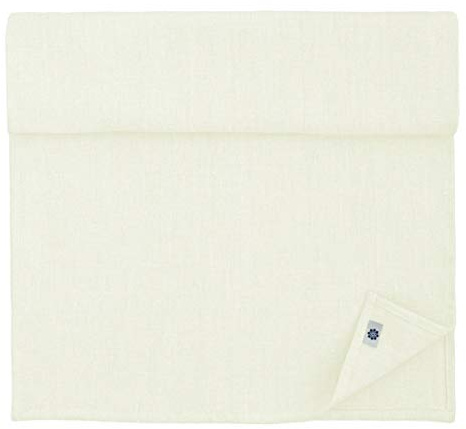Linen & Cotton Vintage Rustikal Shabby Chic Tischläufer Stoff Rustico -100% Leinen, Ecru Weiß Weiss (44 x 270 cm) Tischband Läufer Tisch Decken für Haus Landhaus Hütte Home Küche Wohnzimmer Dekoration